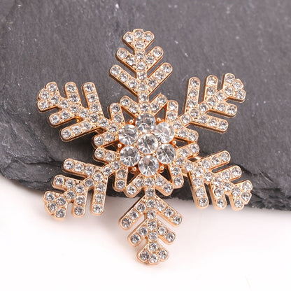 This set of elegant Christmas snowflake brooches features sparkling rhinestones and artificial crystals, creating a vintage and unique snowflake design. Perfect for adding a festive touch to your Christmas outfits, these brooches are ideal for holiday