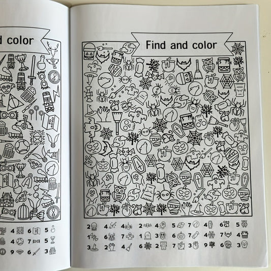 Interactive Hidden Objects Book for Youngsters – Education and Fun with Find and Color Puzzles, Great for School and Family Activities, White Paper Edition