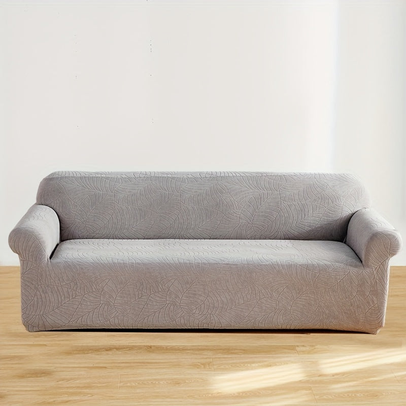 Stretch Sofa Cover with Embossed Design, Fits All Furniture in Nordic Minimalist Style.