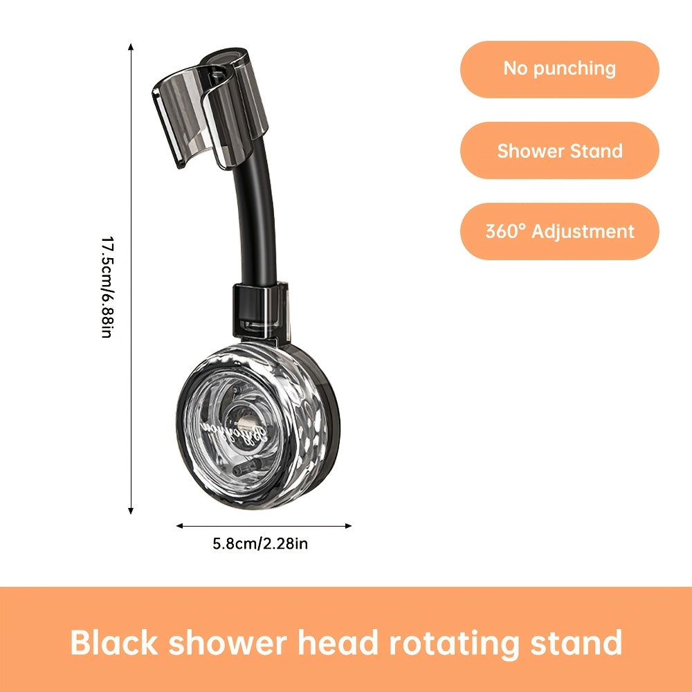 Musurjoy Bathroom Shower Head Holder - Adjustable wall-mounted base, no hole design. Ideal gift for New Year's or Valentine's Day.