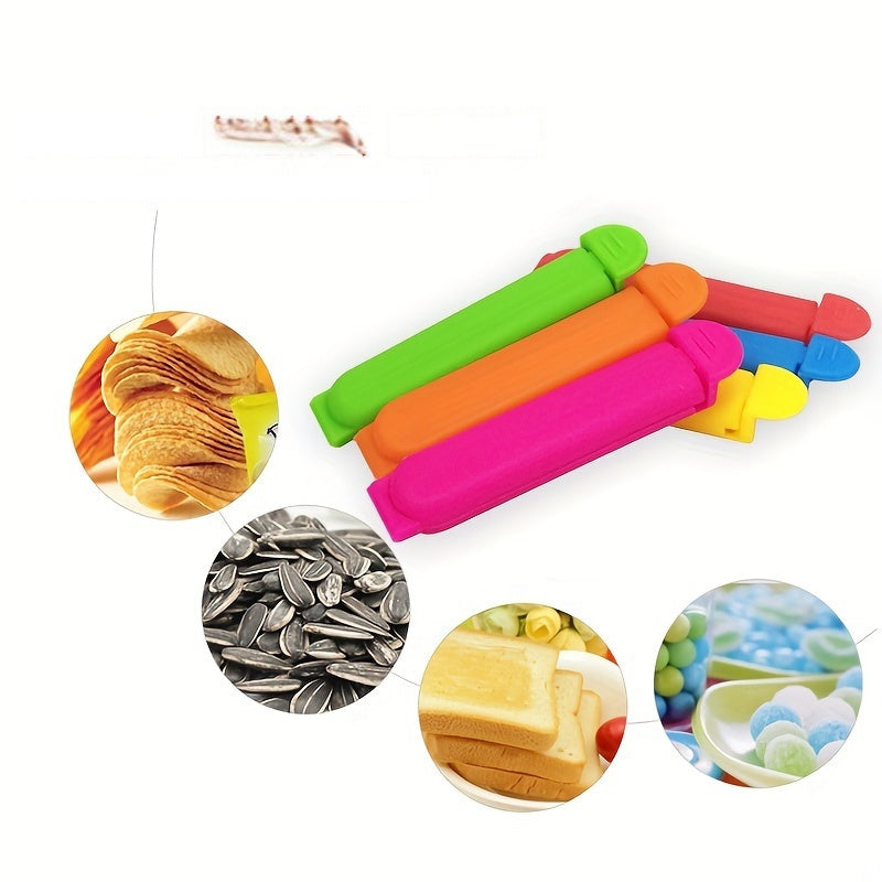 Seal in Freshness with 50 FreshSeal Polypropylene Food Bag Clips, 7cm Snack Bag Sealers for Preserving Freshness, Perfect for Sealing Chip Bags and More