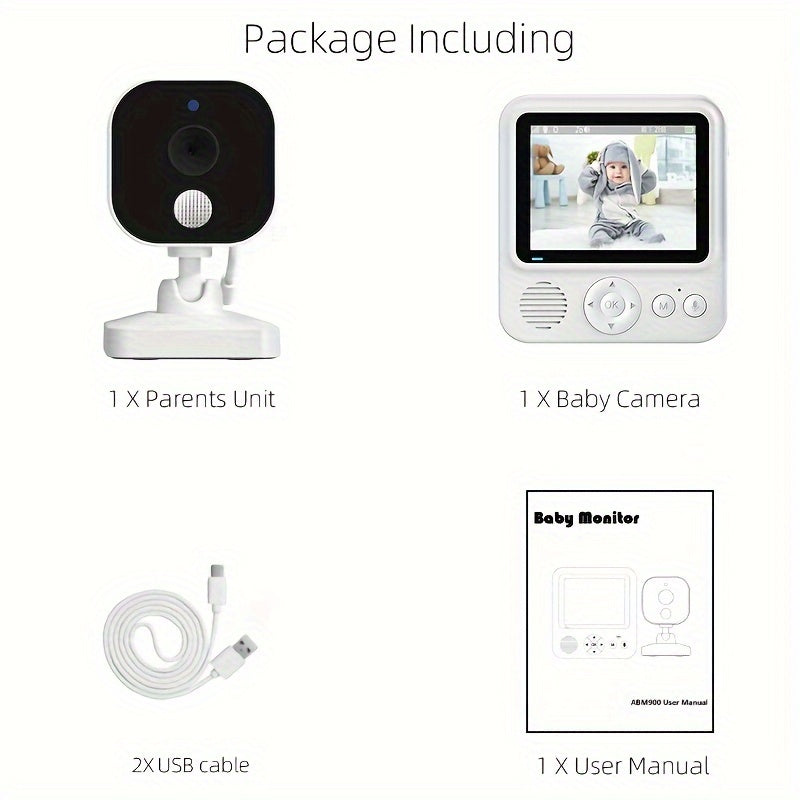 Keep your loved ones safe with our HD Safety Monitor featuring Voice Intercom and Temperature Display. This real-time device includes a powerful 1500mAh rechargeable battery and a cry alarm camera to ensure the safety of youngsters. It makes the perfect