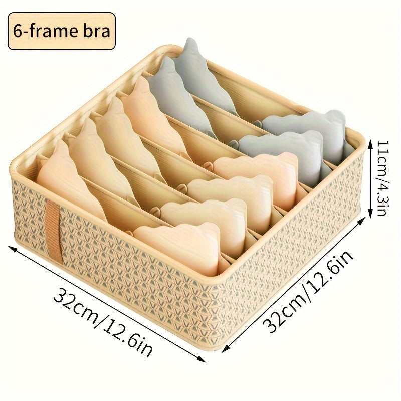 3pcs drawer-style storage box for underwear, socks, and accessories.