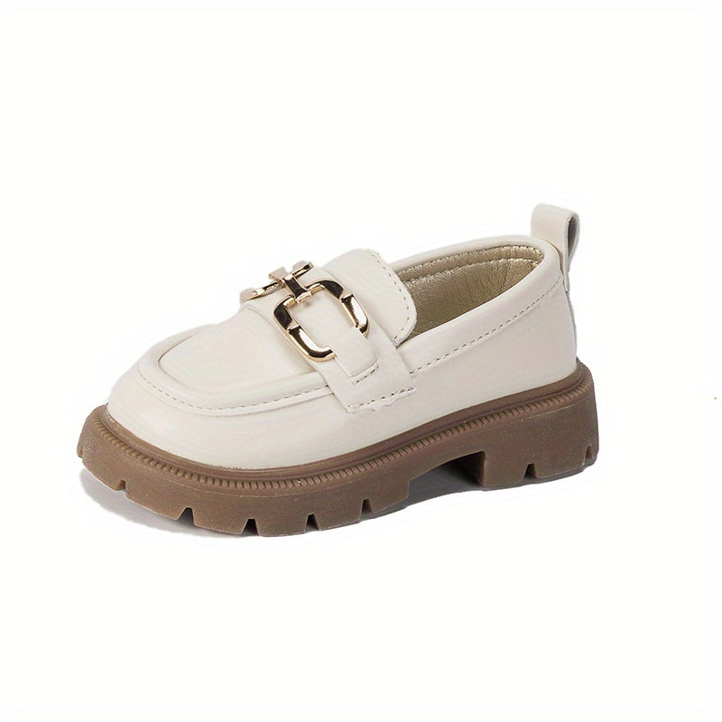 Non-slip horsebit loafers for girls, perfect for spring and summer.