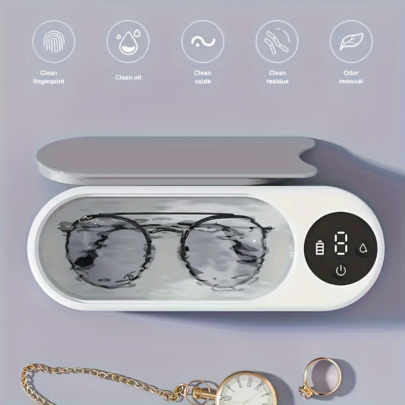 Type-C interface glasses cleaner for household use, suitable for glasses, jewelry, watches, and braces.