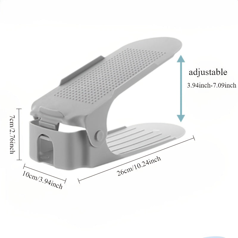 Innovative Double-Fold Shoe Rack with Removable Dividers and Multi-Layer Storage Space