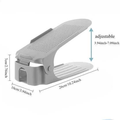 Innovative Double-Fold Shoe Rack with Removable Dividers and Multi-Layer Storage Space