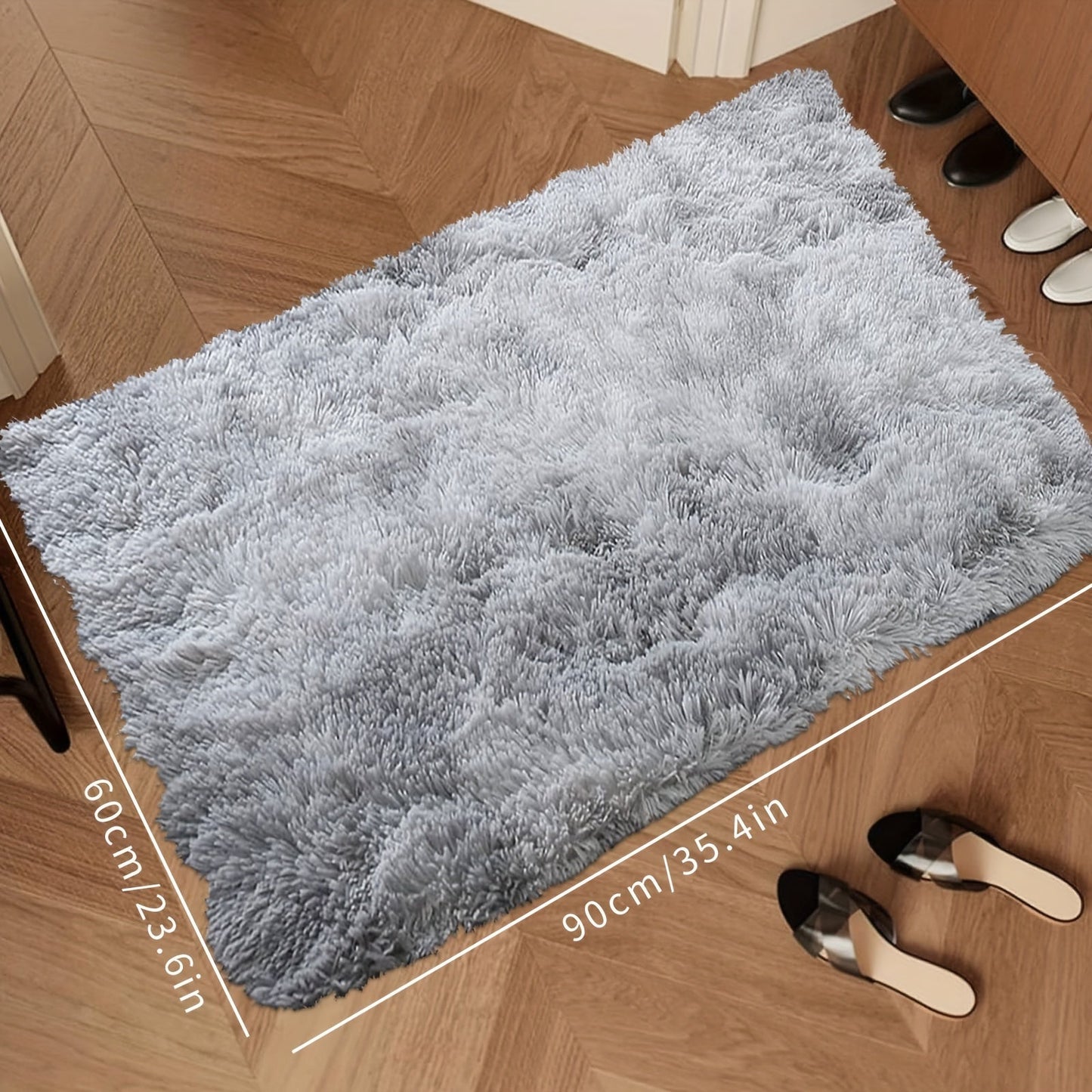 A plush carpet with thick, long hair ideal for the bedroom or living room.