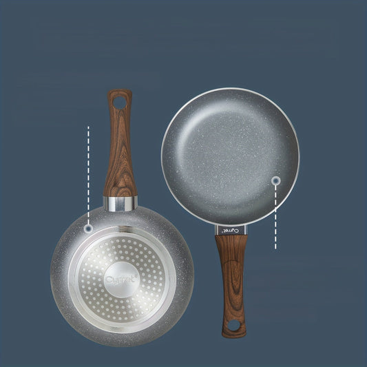 Ecowin's 25.4cm Non-Stick Frying Pan is designed for easy cleaning and is compatible with all stovetops. This dishwasher safe aluminum cookware is a versatile addition to any kitchen.