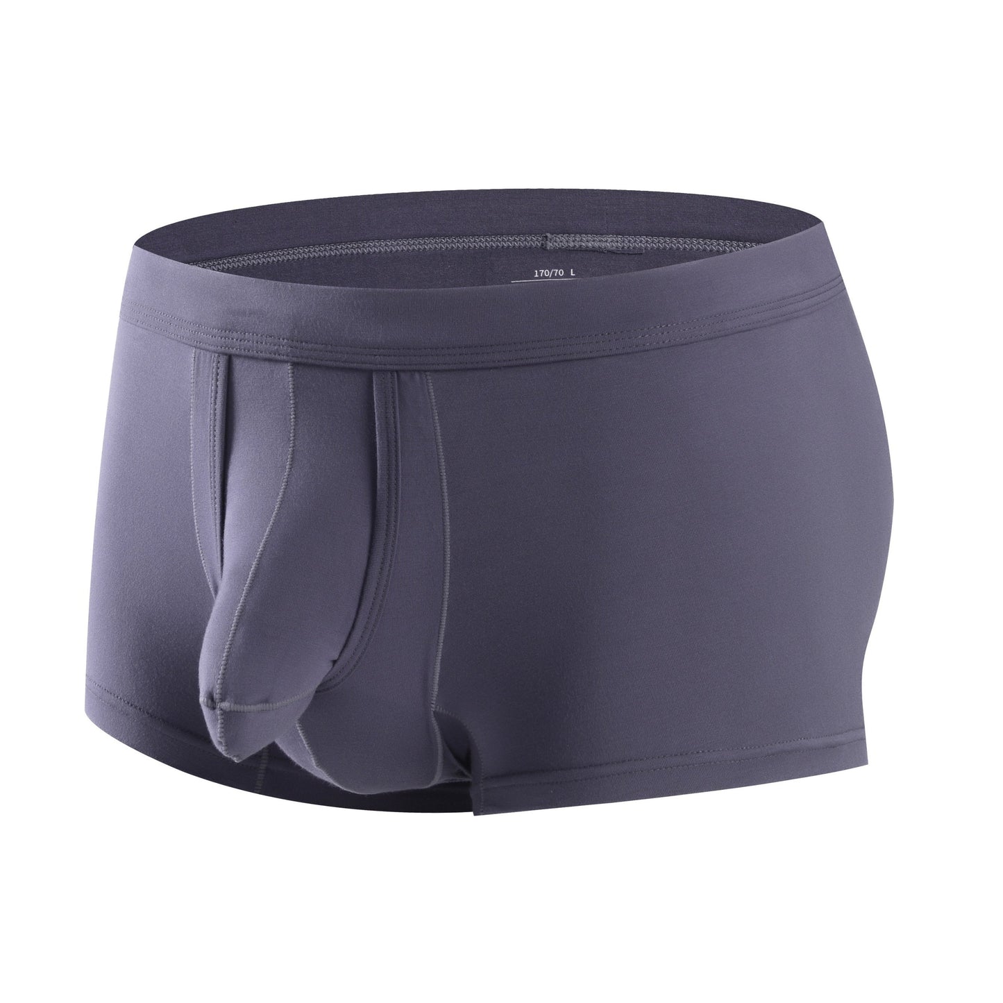 Men's boxer briefs with U-Concave pouch and elephant nose design in black color.