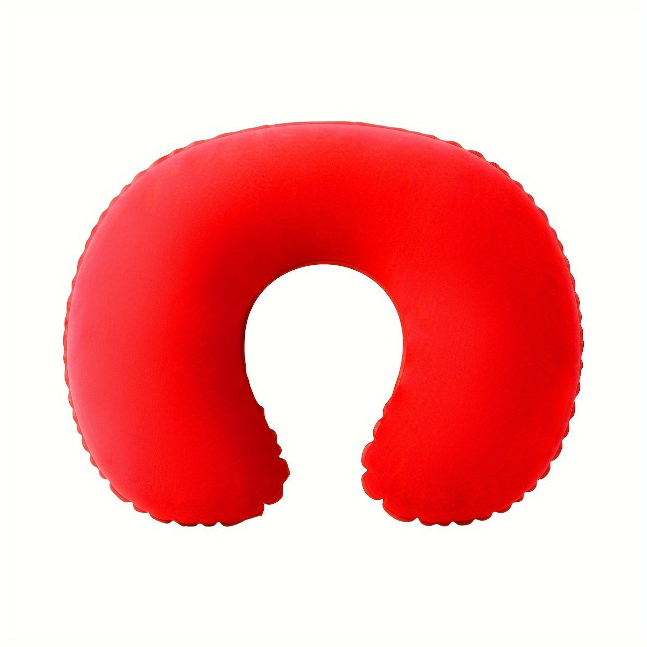 The TravelMate Inflatable U-Shaped Neck Pillow is made of PVC flocking with an ergonomic design for ultimate comfort. Lightweight and perfect for camping, backpacking, and airplane travel, it is also resistant to rain and cold temperatures.