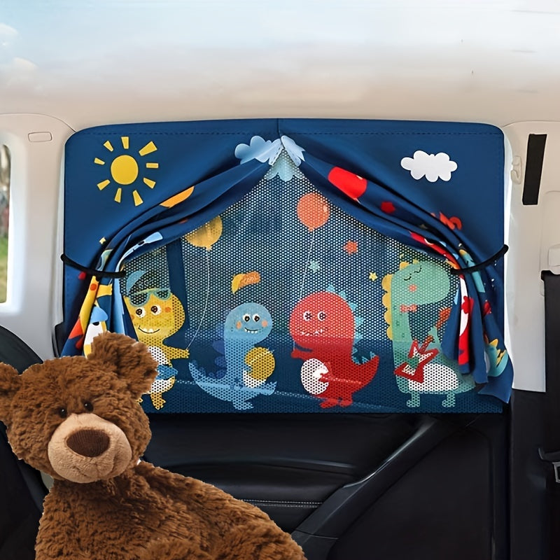 Protect your car's side windows from the sun with our innovative Car Side Window Sun Shade Cover. This magnetic double layer shade offers both full blackout and half blackout options, perfect for customizable protection against heat and harmful UV rays.