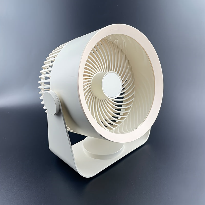 Versatile Large Wind Volume Rotating Fan, great for kitchen, living room, office, desk, bathroom, outdoor camping, and more!