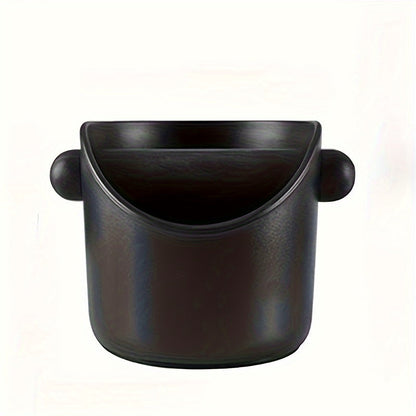 Black ABS Coffee Knock Box with Detachable Hammer - Non-Slip Base, Perfect for Home Baristas. No Electricity Needed. Perfect for Espresso Grounds.