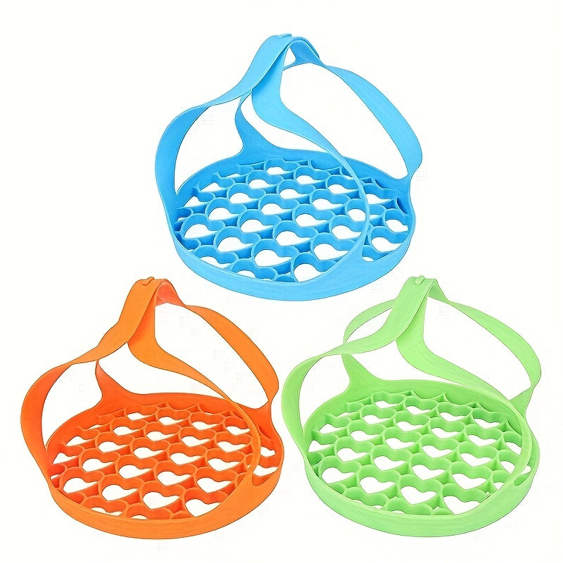 Silicone Bakeware Sling for 6 Qt/8 Qt Instant Pot, Ninja Foodi, and Multi-function Cooker - Anti-scalding Bakeware Lifter and Steamer Rack - BPA-Free Egg Steamer Rack - Pressure Cooker Accessory