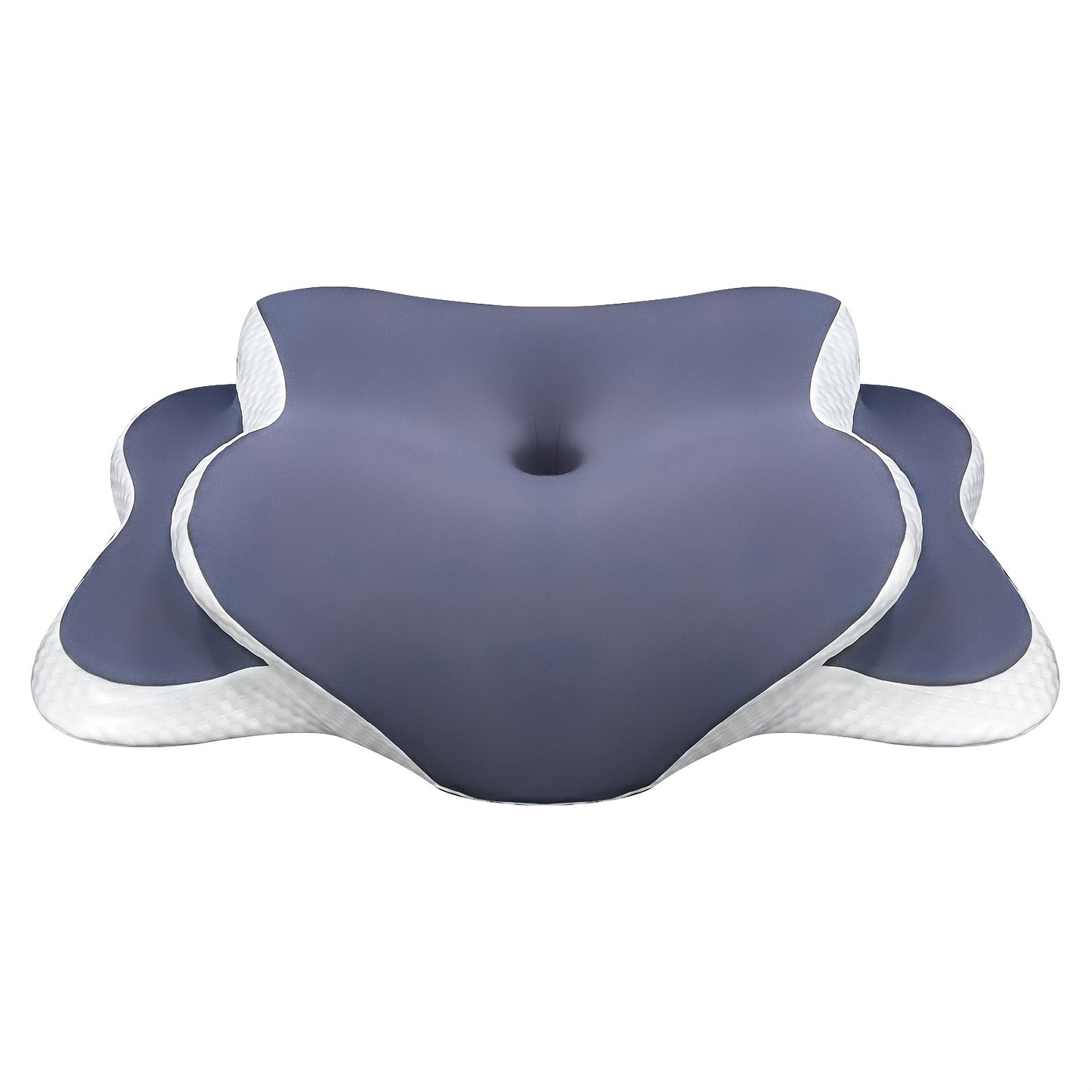 Ergonomic memory foam cervical pillow with cooling cover, perfect for back sleepers.