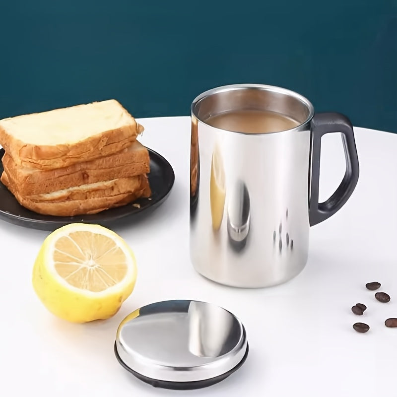 Нержавеющая сталь двойного слоя изолированный дорожный mug с крышкой - 1 штука, без сетки дизайн сохраняет напитки горячими или холодными для кемпинга на RV, офиса и в качестве подарка.