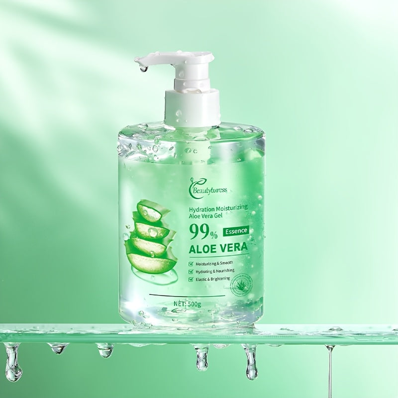 Moisturizing Aloe Vera Gel protects and refreshes the skin after sun exposure, prevents dryness and roughness, and is non-greasy. Suitable for both men and women, it is easy to use.