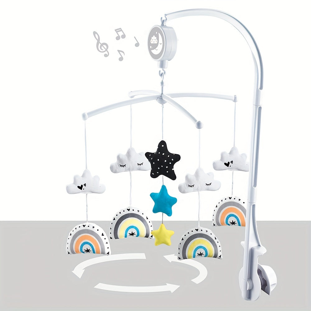 Bell Baby Cartoon Musical Bed, Baby Musical Crib Bells with Manual, Top Gifts for Babies