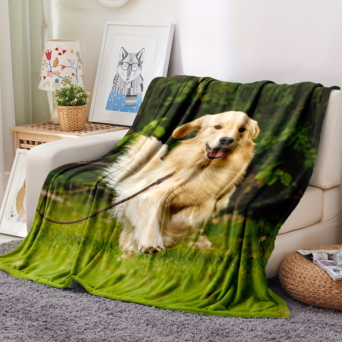 Personalized Ultra-Soft Knitted Polyester Fleece Blanket with High-Definition Printing - Perfect for Customized Photos of Pets and Travel Memories. Ideal for Everyone - Girls, Boys, Adults, Grandparents, Daughters, Sons, Sisters, Parents. Makes a