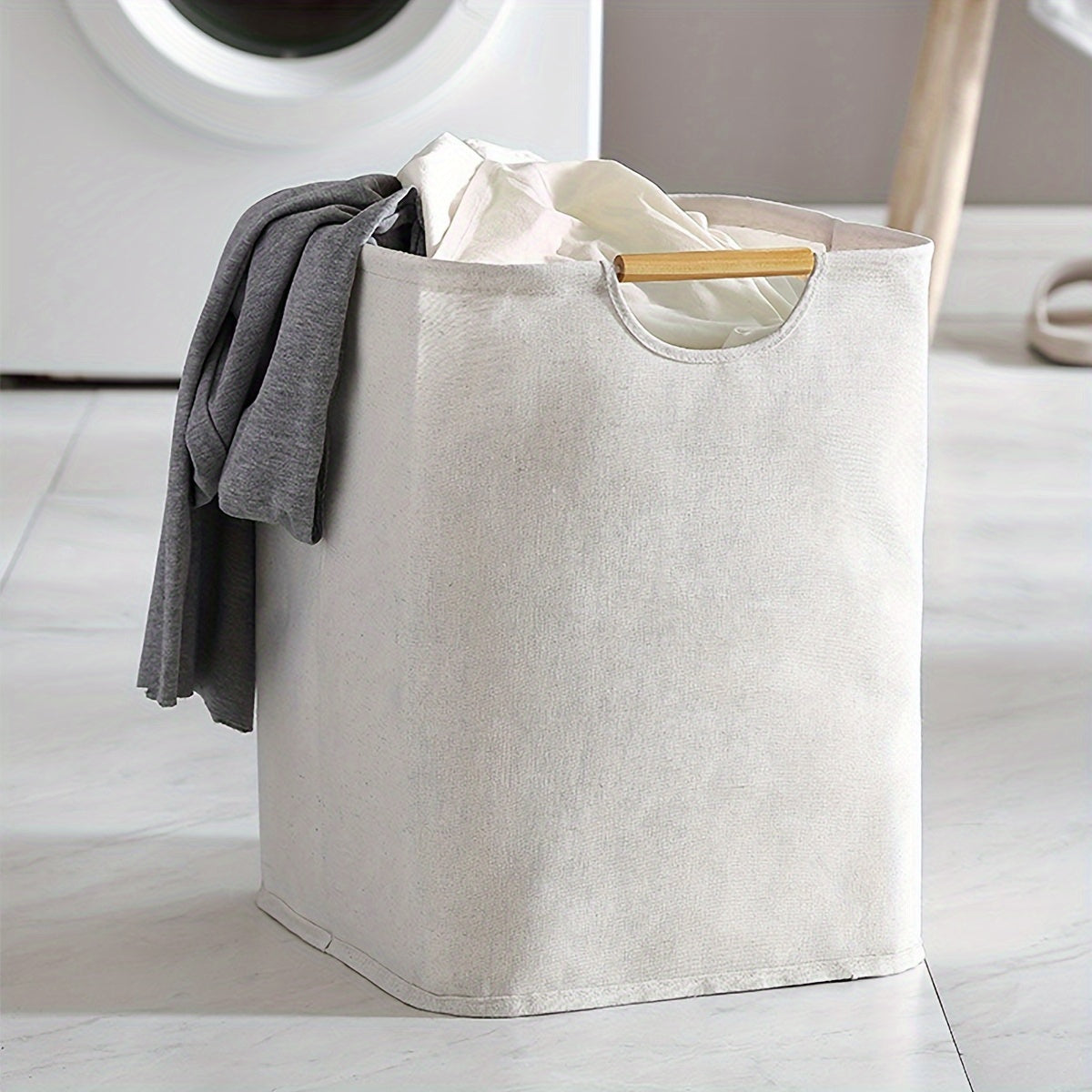 Large Foldable Laundry Basket, available in 1 or 2 pieces. This Freestanding, Waterproof Clothes Storage Basket comes with Easy to Carry Handles, making it perfect for the Laundry Room, Bedroom, Bathroom, or College Dorm. Ideal for organizing and storing