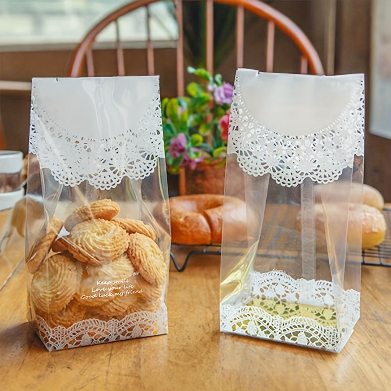 Elegant Lace Cookie Biscuit Bag - Perfect Wedding Favor or Birthday Gift - Candy Bar, Cupcake, and Treat Package Box - Ideal for Kids' Birthday Parties, Baby Showers, or any Celebration!