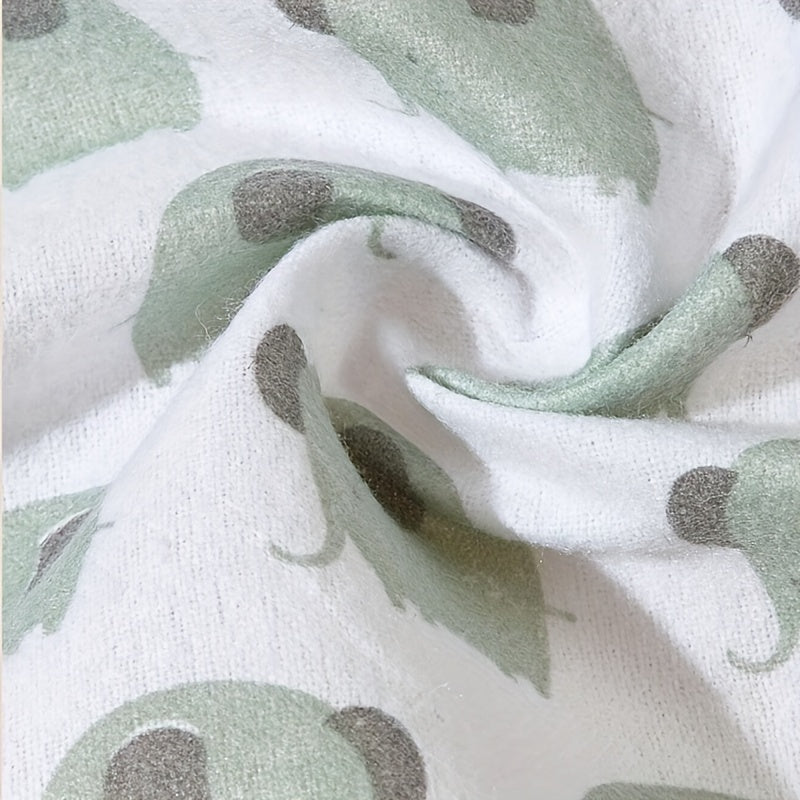 Machine washable set of 4 soft flannel swaddle blankets, ideal for youngsters and nursery necessities.