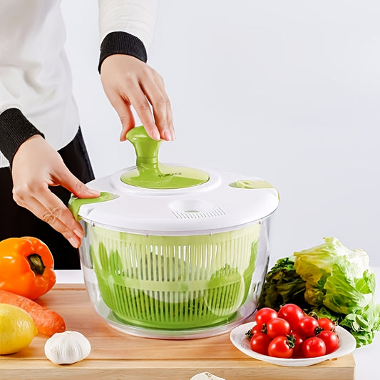 1pc Multi-Functional Plastic Salad Spinner: No Electricity Needed