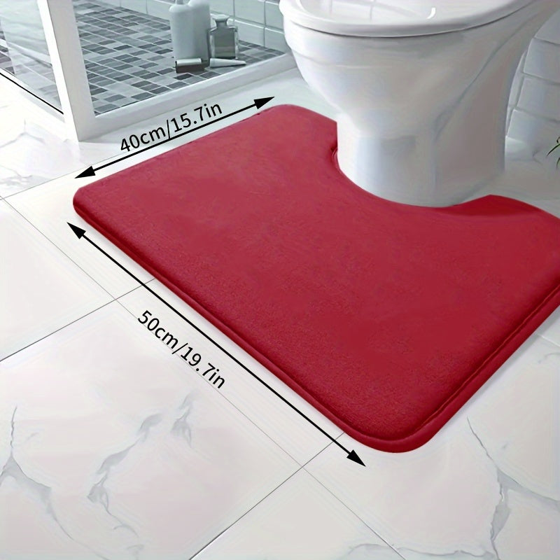 Soft and absorbent bath mat made of high-density 25D sponge, machine washable and non-slip. This premium bath carpet is perfect for tubs and showers, providing comfort and style to your bathroom decor. Constructed from polyester with a lightweight