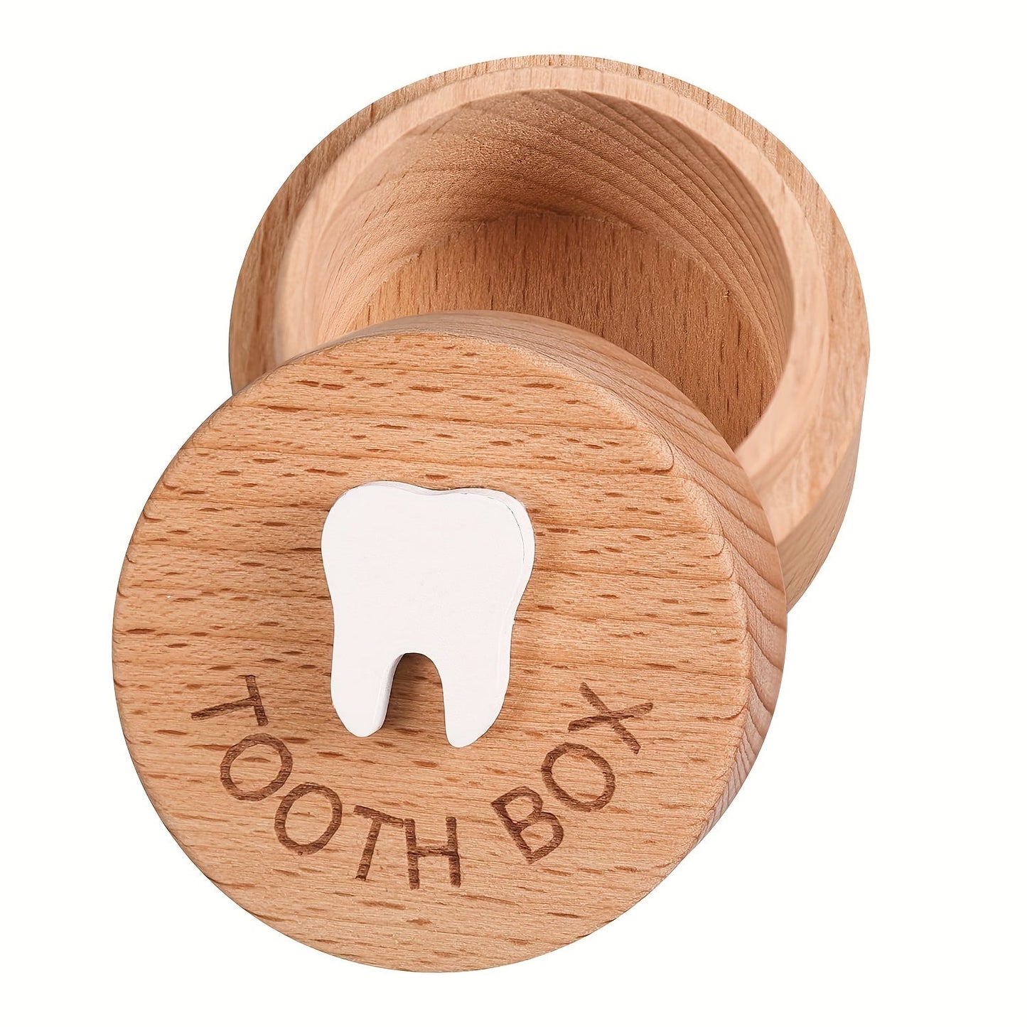 Beautiful 3D Engraved Wooden Tooth Fairy Box - A Wonderful Memory Keeper for Teeth, Great for Boys & Girls as a Special Gift