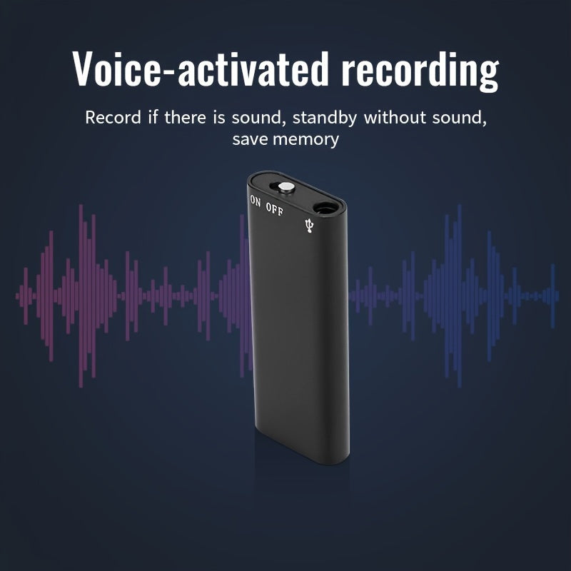 Portable HD noise reduction recording pen with 8GB capacity, ideal for business meetings.