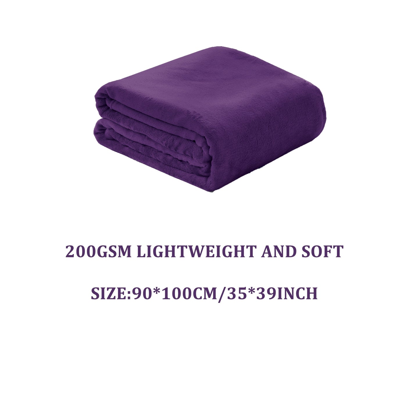 Solid Flannel Blanket, 200G, 1 piece