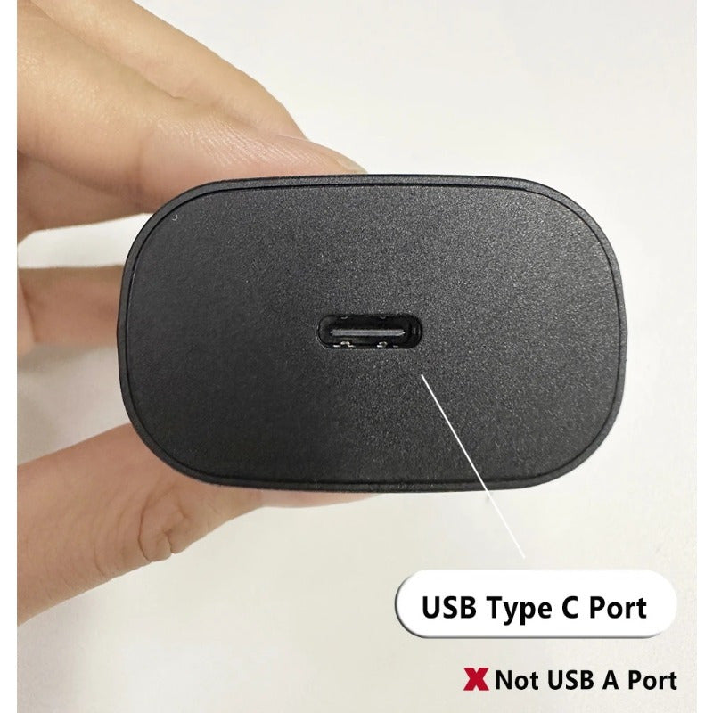 Samsung Galaxy S23 Ultra, S22, Note 20, S24 Fast Charging Plug 25W PD USB Type-C Charger