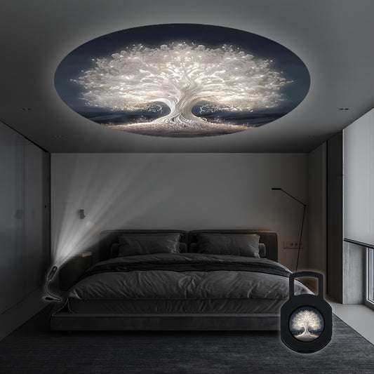 Tree of Life LED Night Light - USB Powered, Easy Plug & Play, 360° Rotatable, Adjustable Brightness, Ideal for Bedroom Ambiance, Room Decoration, Perfect Gift