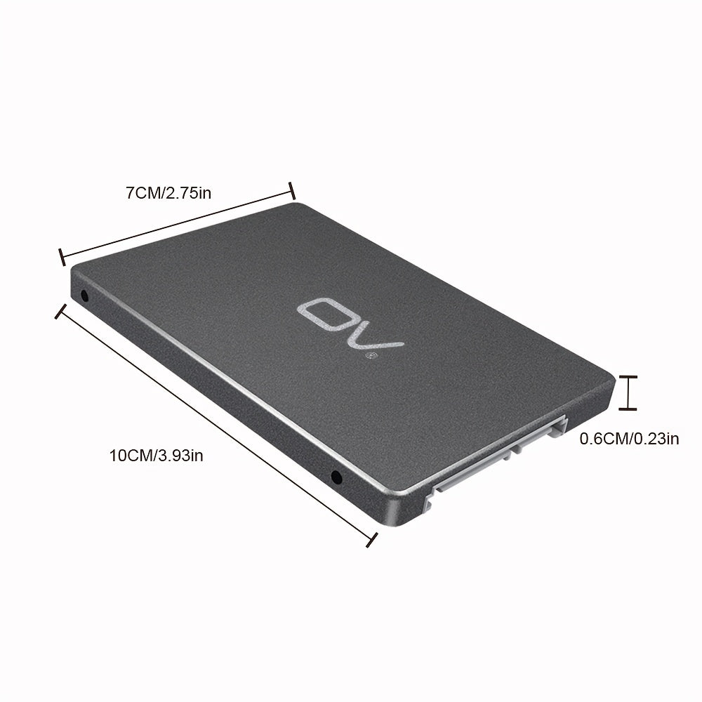 Высокоскоростной OV Sata 3 SSD доступен в различных емкостях с прочной TLC флеш-памятью, ударопрочным дизайном и компактным размером 6,35 см для ПК, настольных компьютеров и ноутбуков.