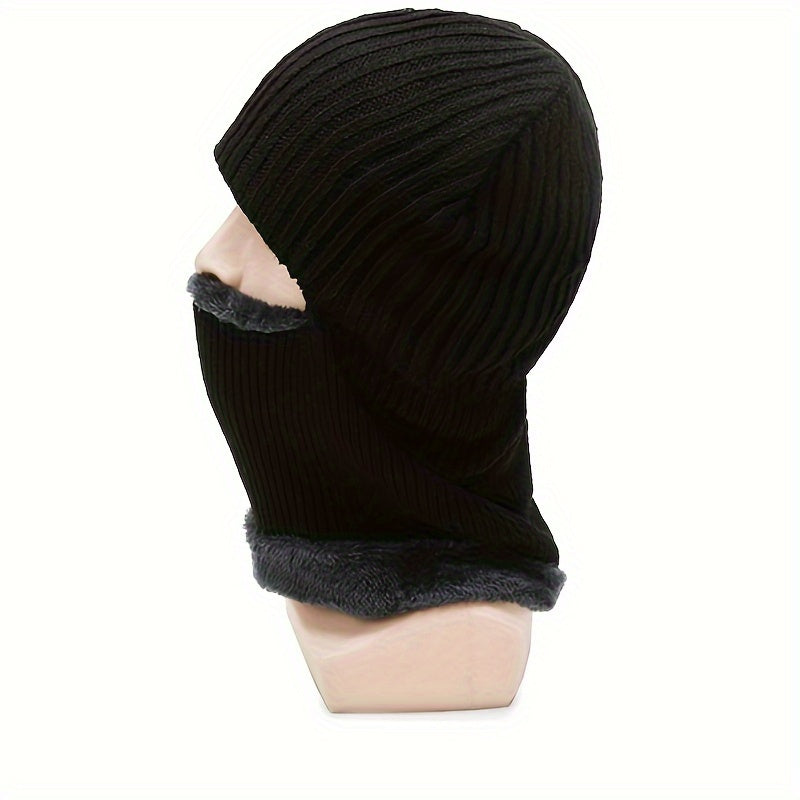 Keep warm this winter with a stylish and practical Winter Fleece Ski Mask. This thick, windproof Balaclava is perfect for cycling and other outdoor activities. Designed for both men and women, this headband beanie cap will keep you protected from the