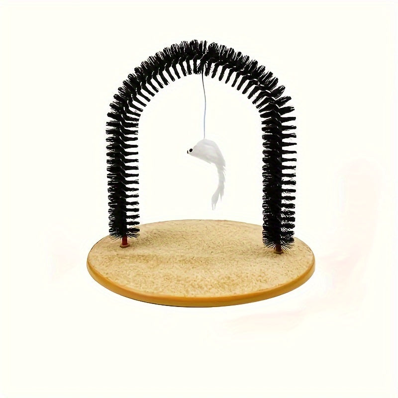 Irresistible grooming brushes and toys for cats - Cat Arch Self Groomer offers massages and grooming!