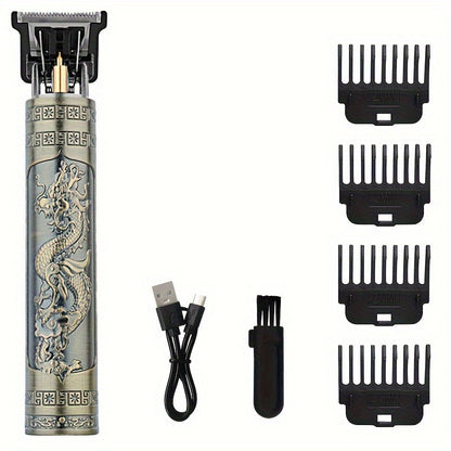 The V-Vimika Professional Hair Clippers are a cordless, USB rechargeable T-blade trimmer and beard shaver for men. Perfect for personal grooming, the T9 Haircut Kit features a 400mAh