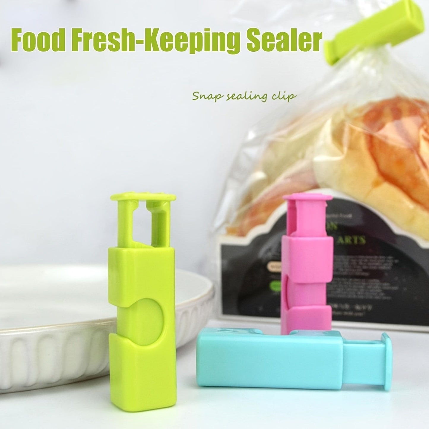 Discover the Food Preservation Sealing Clips: Introducing the 2024 New Spring Sealing Clamp Tool. This versatile Multi-Purpose Plastic Sealer is a must-have for your kitchen. The Press-Type Spring Sealing Clamp is a multifunctional tool that is perfect