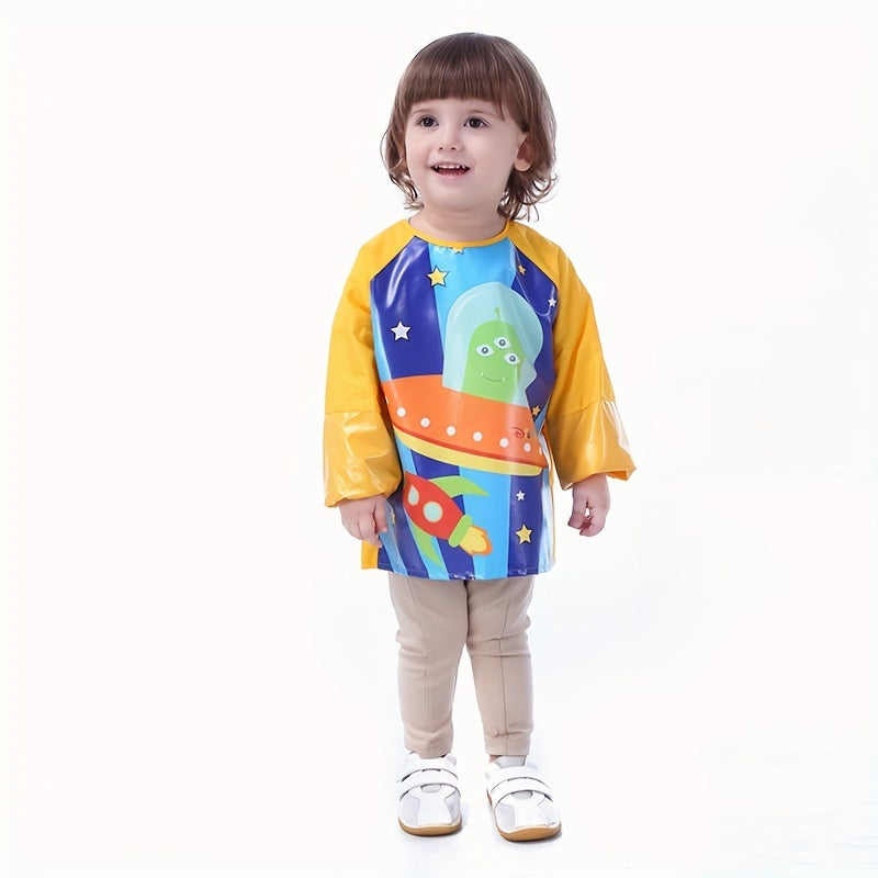 Artists and little ones alike will love the Waterproof Long-Sleeve Smock with Pockets - Perfect for keeping clean during messy activities.