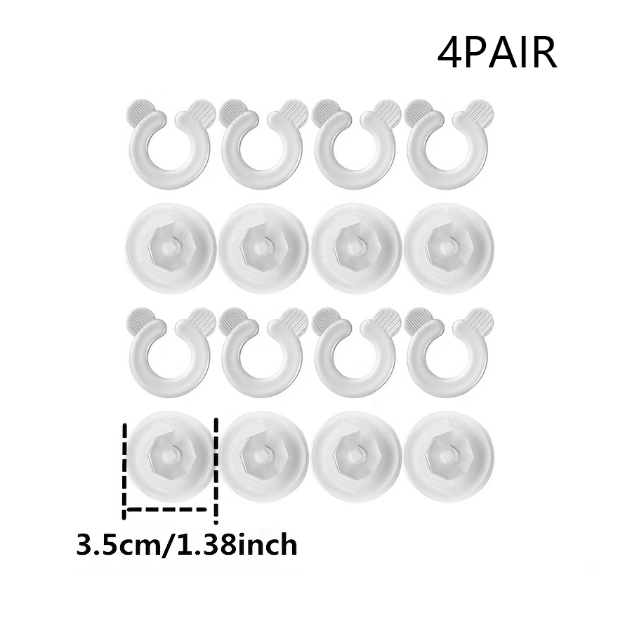 Hand-wash Only Comforter Corner Fasteners, 4 Pairs Transparent Invisible Holders for Sheets, Curtains, Upholstery - Needle-Free and Secure