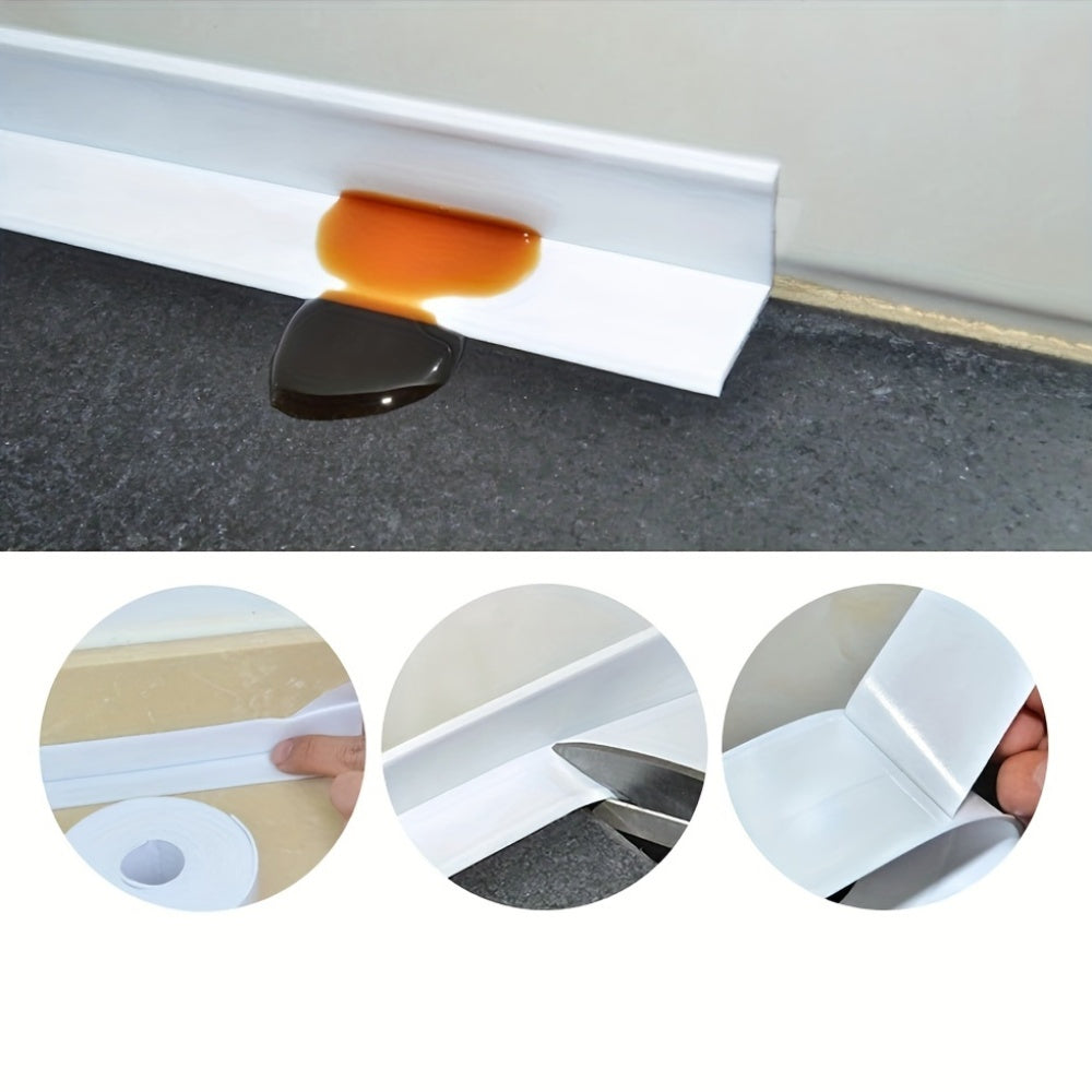 Waterproof self-adhesive sealing strip tape for bathroom and dorm room decor