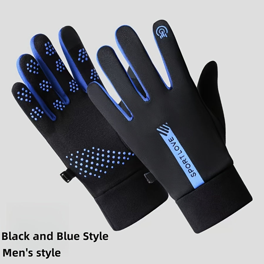 Stay warm and protected during outdoor activities with our Thick and Windproof Winter Gloves featuring touchscreen compatibility for cycling and other sports.