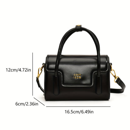 Niche Design Retro Small Square Bag, Casual and Versatile Handbag with Foreign-Style Shoulder Strap, Elegant and Fashionable for Work, Commuting, Shopping, and Dating.