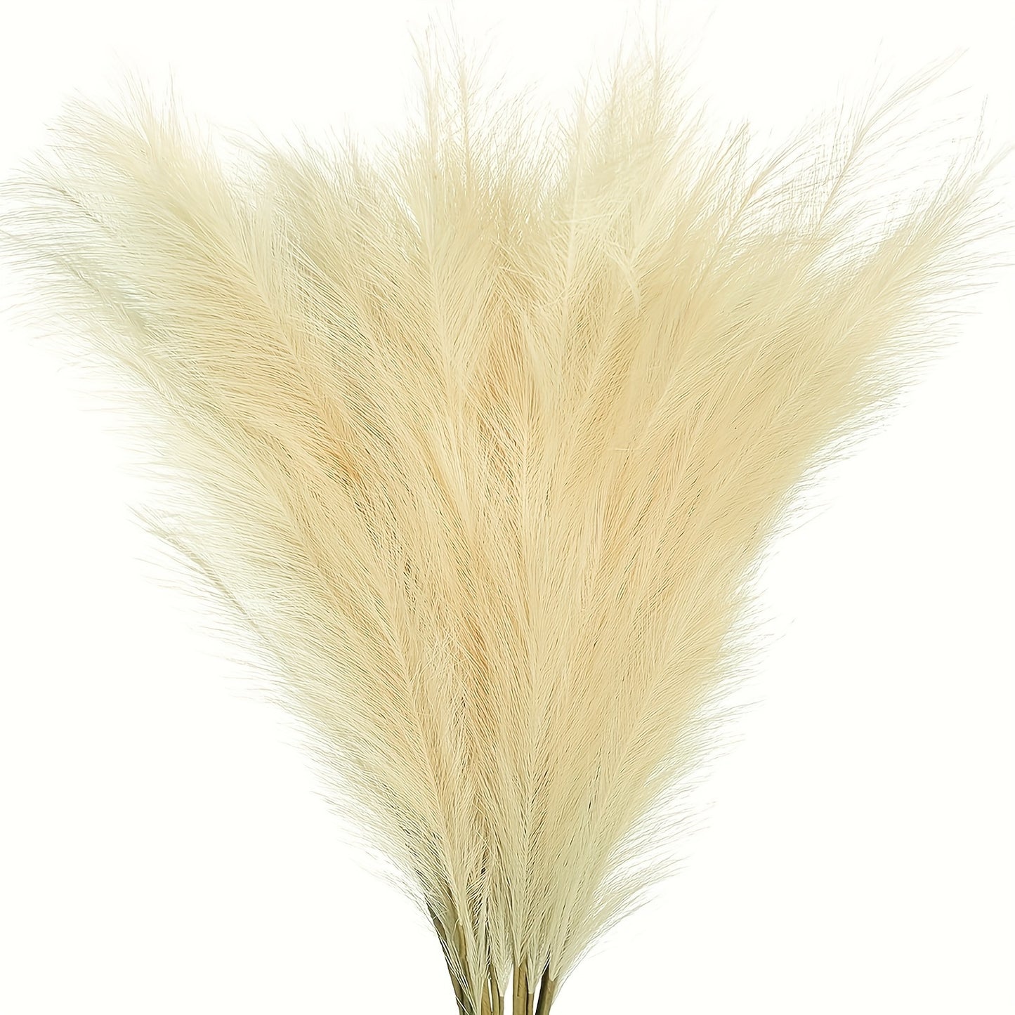 12 Bohemian fabric pampas grass decorations, 54.86cm artificial plants for tabletop, suitable for various holidays - no container included