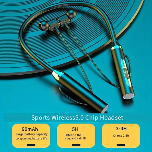 Long standby wireless in-ear sports neck headphones