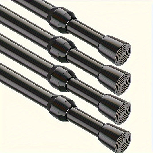 Telescopic rod for multiple uses: shower curtains, drying, hanging clothes, curtains, and more. No drilling required.