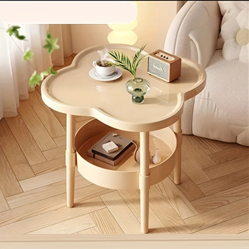 Sleek White Bedside Table - Space-Efficient Design with Legs for Easy Movement - Perfect for Bedroom & Living Room