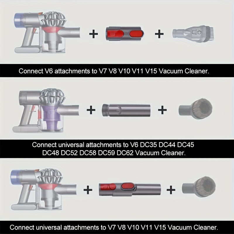 Upgrade Your Dyson Vacuum Cleaner with the Attachment Adapter - Compatible with Various Models for Enhanced Cleaning Performance, Easy to Use Universal Connection