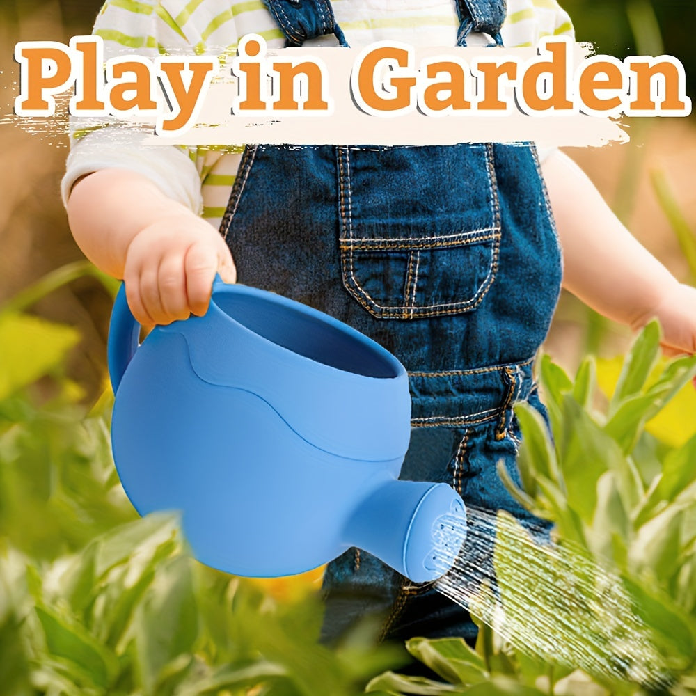 BPA-Free Silicone Watering Can Toys for Toddlers - Lightweight and Easy to Hold with Handle. Great for Bath, Beach, and Garden Play. Includes Sprinkler Toy for Fun Water Play. Safe and Enjoyable Summer Toy for Kids.